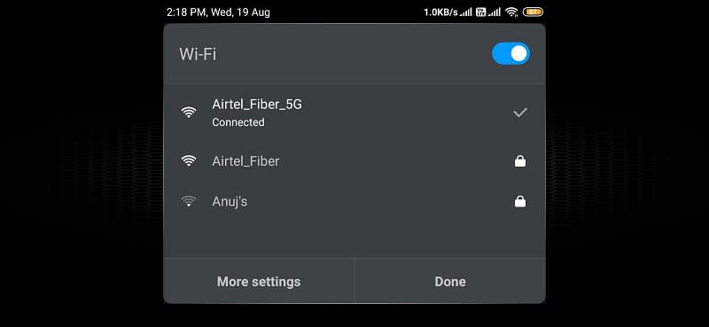 use 5Ghz wifi for pubg mobile to low the ping